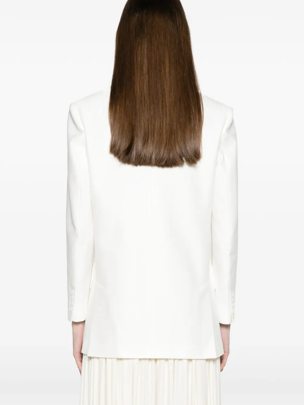 Max Mara piqué jersey Olimpia jacket white Wit