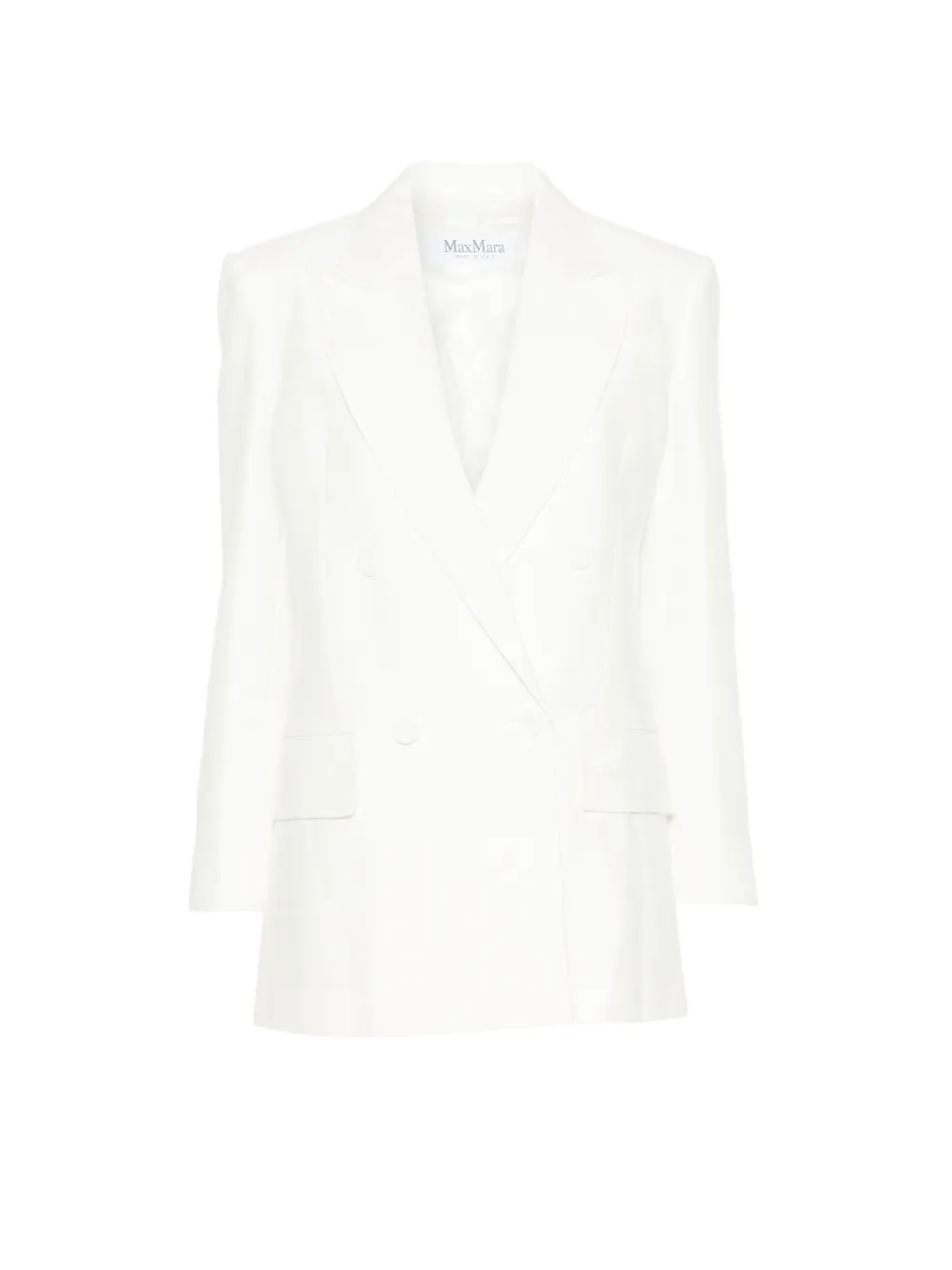 Max Mara piqué jersey Olimpia jacket - white