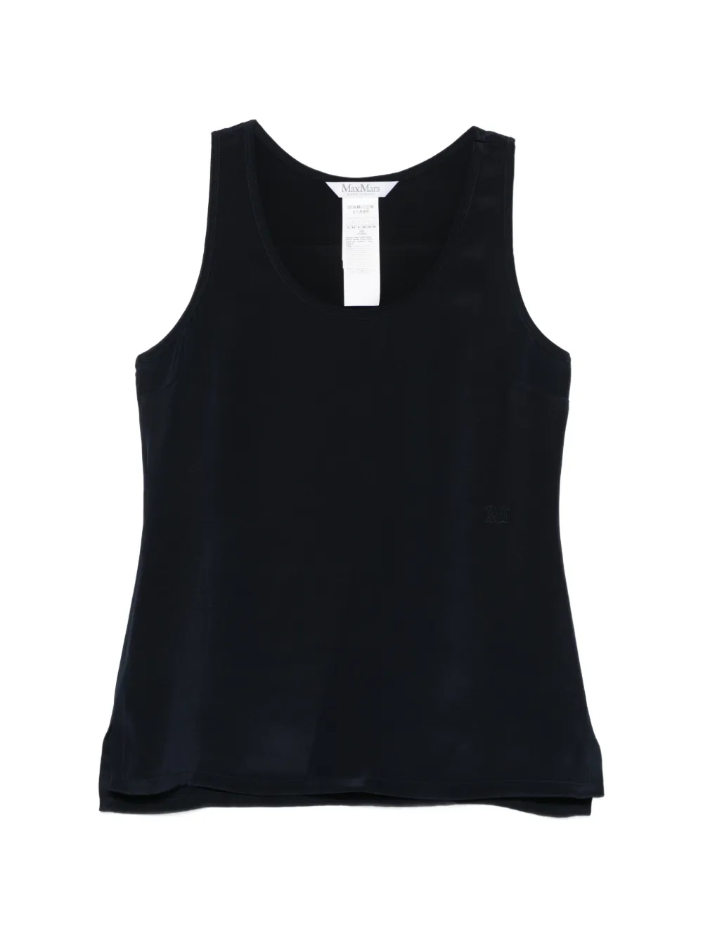 Max Mara silk crepe de chine top - ultramarine - Blu