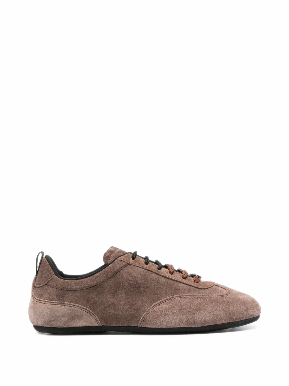 Max Mara suede low-top sneakers - Marrone