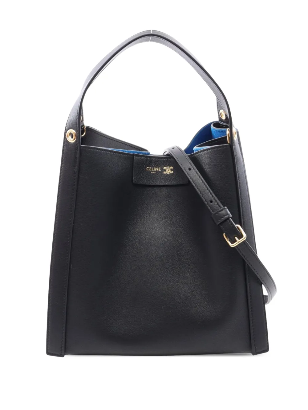 Celine Pre-Owned 2000-2026 Small Supple Calfskin Cube satchel - Schwarz