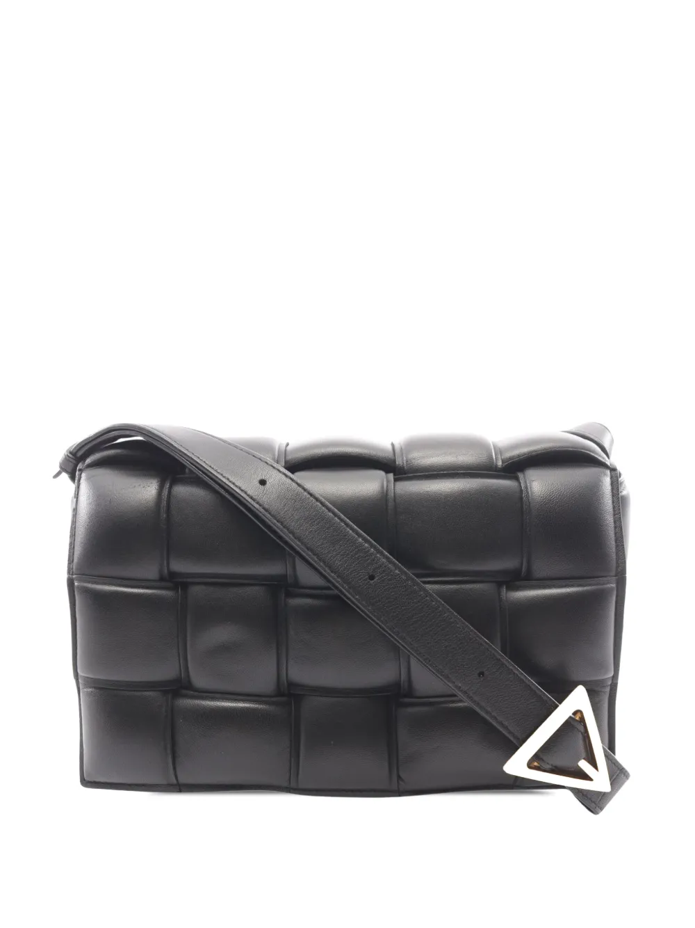 Bottega Veneta Pre-Owned Borsa a tracolla Cassette in nappa con motivo Intrecciato imbottito 2012-2026 - Nero