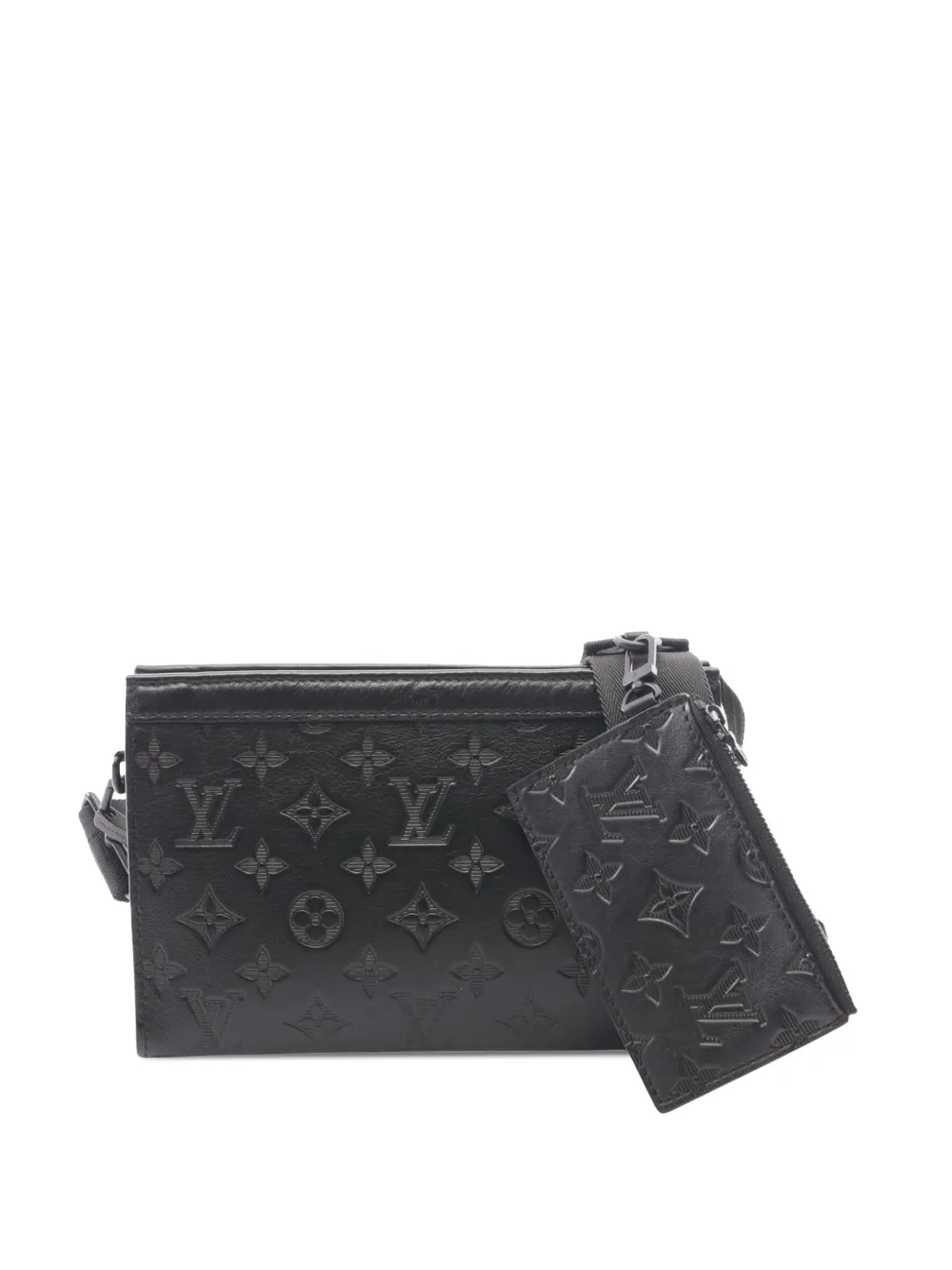 Louis Vuitton Pre-Owned 2020-2026 Monogram Shadow Gaston Wearable Wallet crossbody bag - Nero