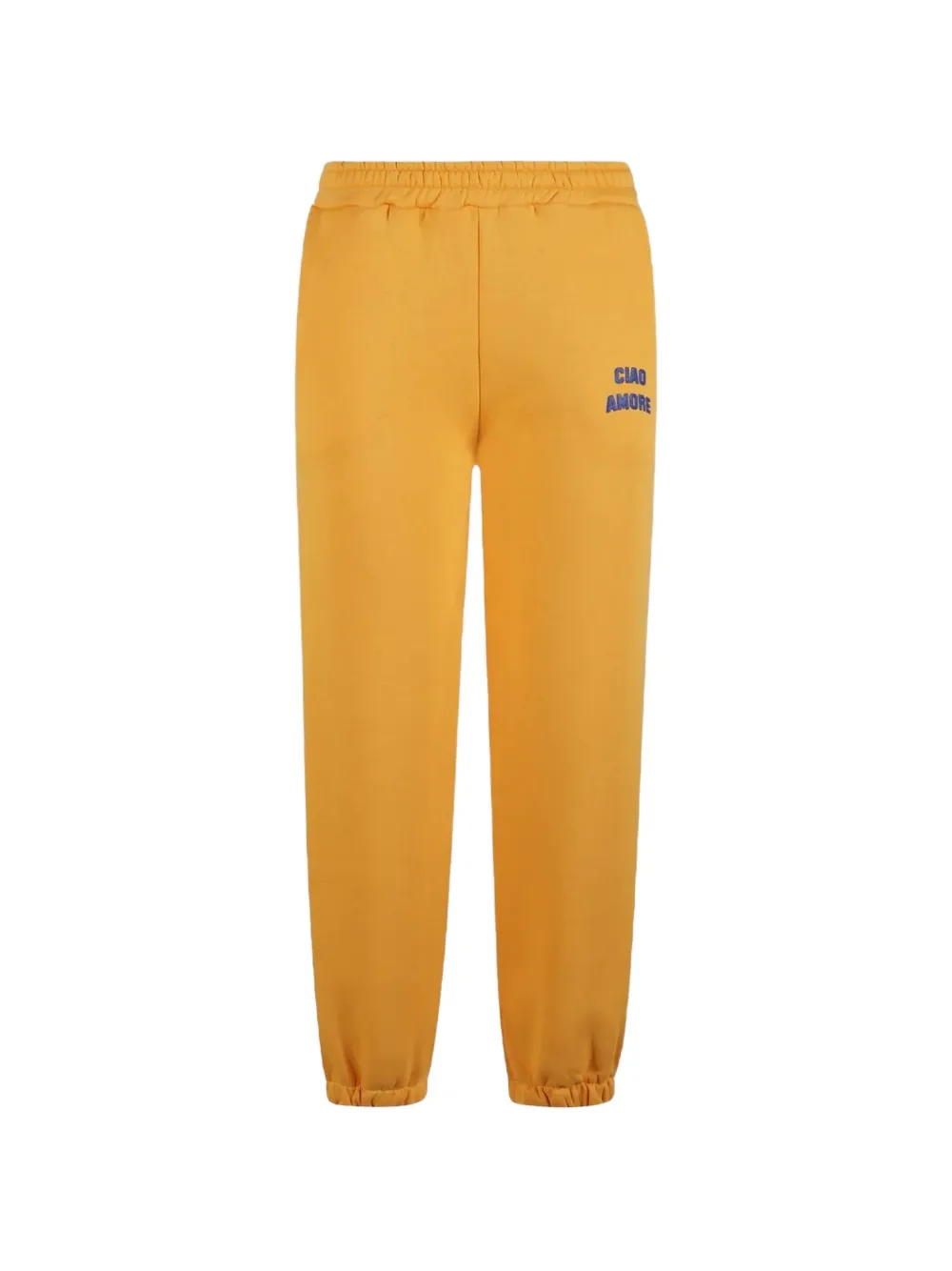 Giada Benincasa pantalon de jogging Ciao Amore à logo imprimé - Jaune