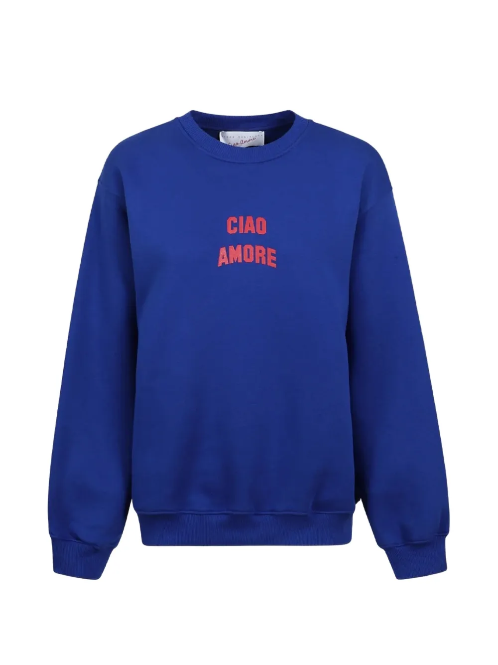 Giada Benincasa Ciao Amore Sweatshirt mit rundem Ausschnitt - Blau