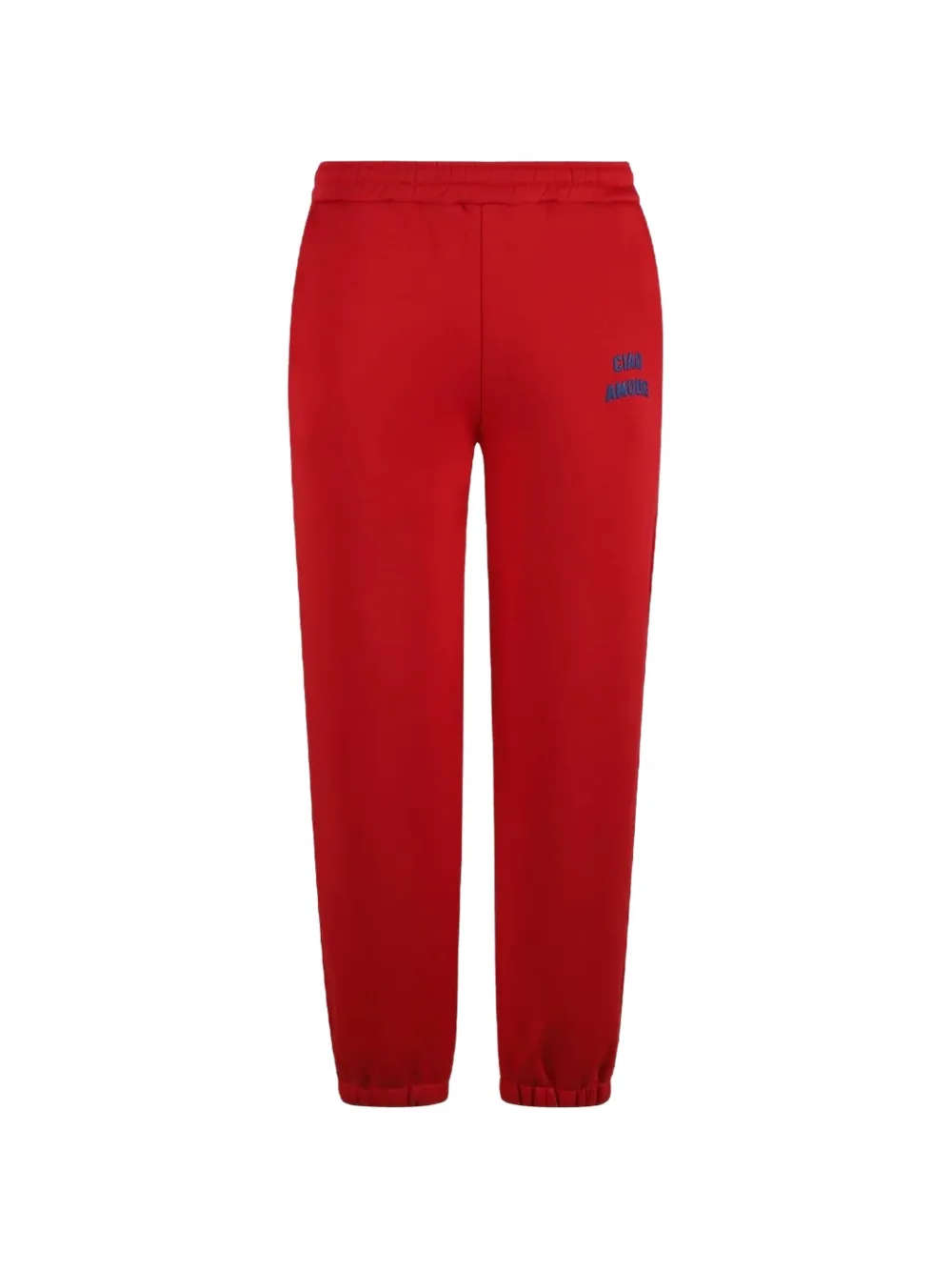 Giada Benincasa pantalon de jogging Ciao Amore à logo brodé - Rouge