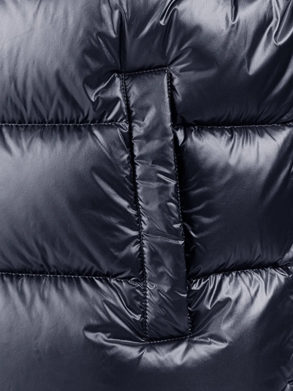 Add quilted p ed gilet Blauw