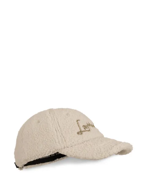 LAMUNT Martha Cozy fleece-texture embroidered baseball cap