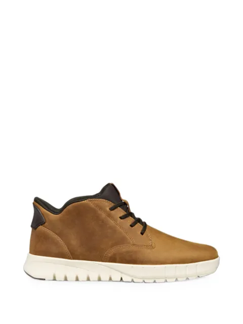 Geox lace-up leather sneakers
