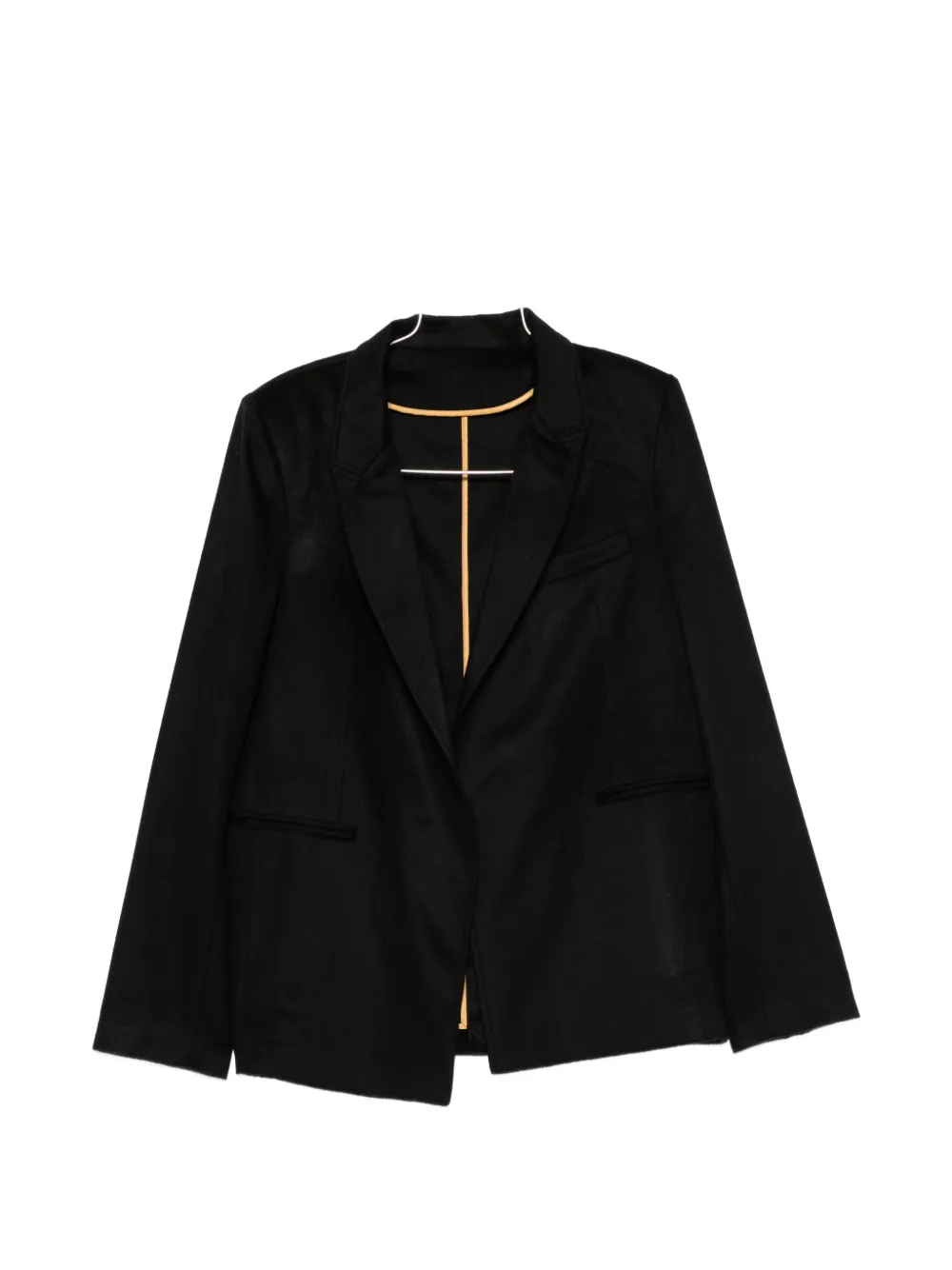 Frenckenberger peak-lapel suit blazer Zwart