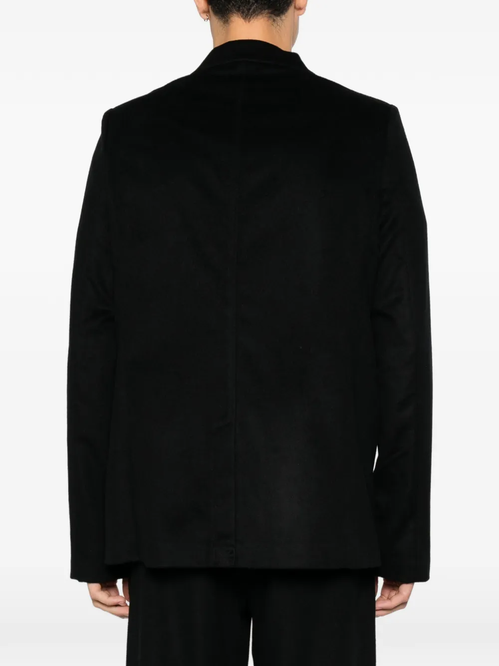Frenckenberger peak-lapel suit blazer Zwart