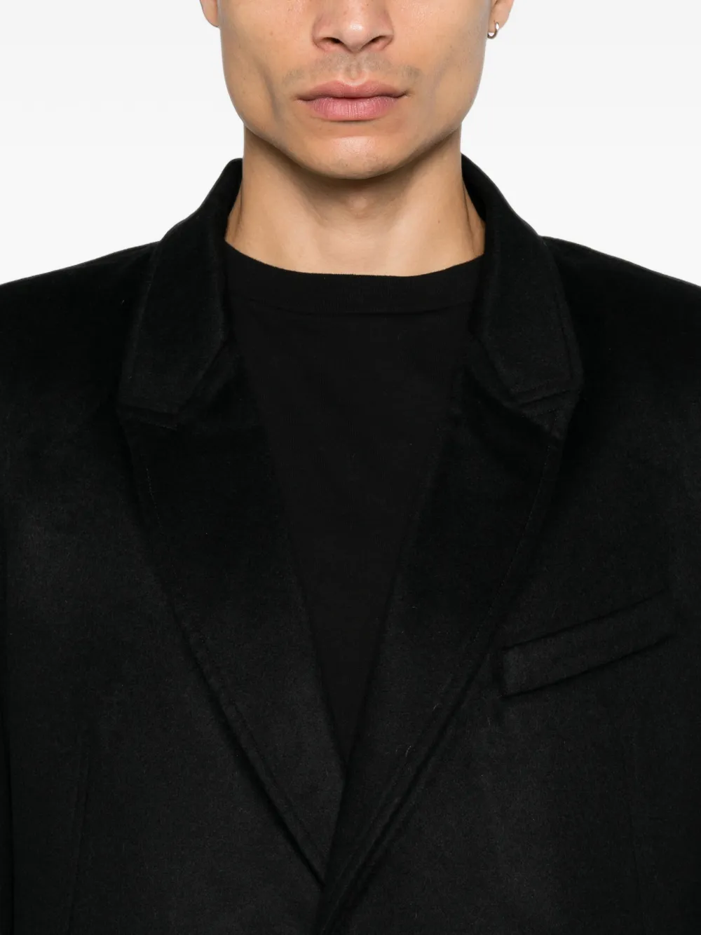 Frenckenberger peak-lapel suit blazer Zwart