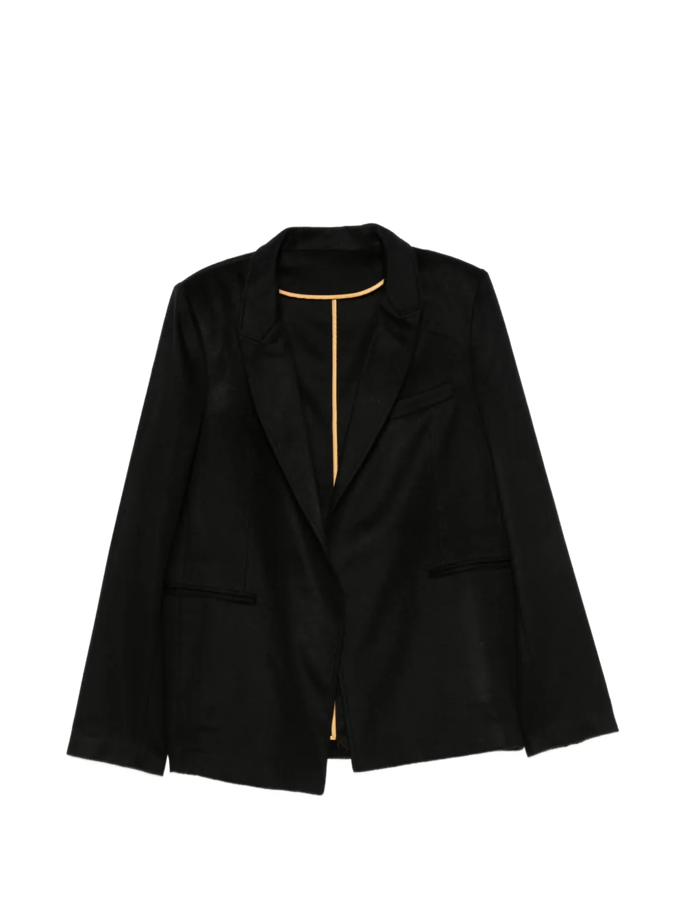 Frenckenberger peak-lapel suit blazer - Nero