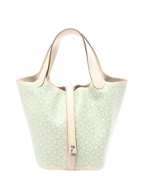 Hermès Pre-Owned 2022 Swift Lucky Daisy Picotin Lock 18 handbag