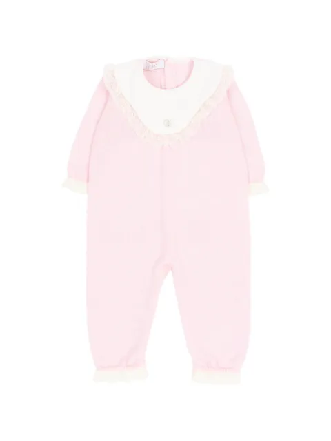 Paz Rodriguez Nai lace-trim knitted romper