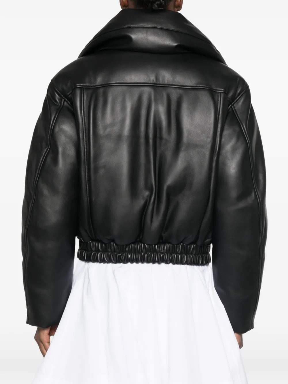 Alexander Wang Gewatteerd jack met trechterhals Zwart