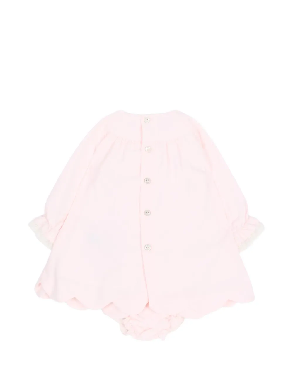 Paz Rodriguez Jurkset met gewelfde afwerking en strikdetail Roze