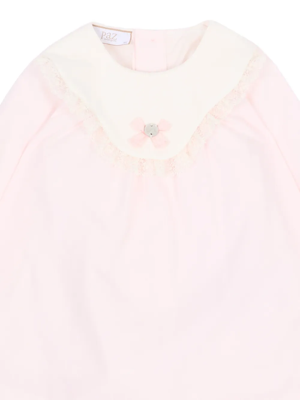 Paz Rodriguez Jurkset met gewelfde afwerking en strikdetail Roze