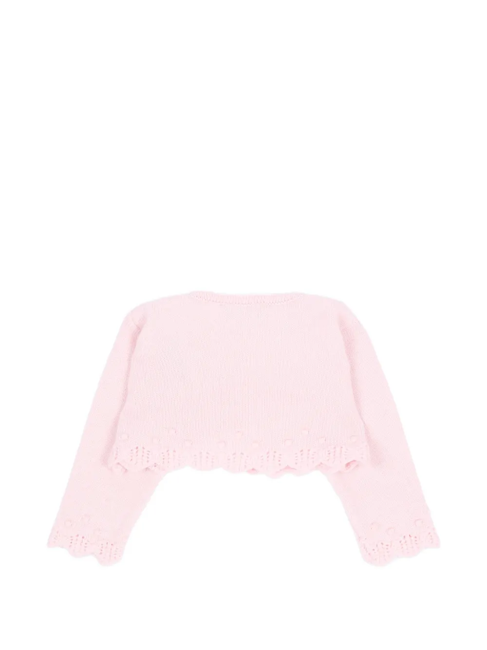 Paz Rodriguez Alaia cropped vest met gewelfde rand Roze