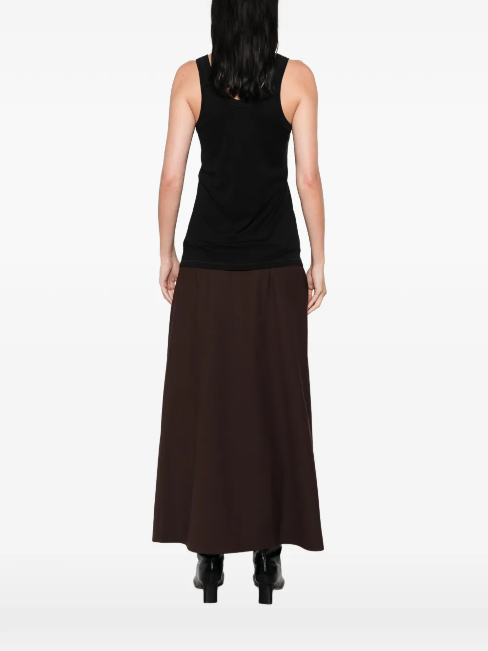 LEMAIRE Tanktop met diepe ronde hals Zwart