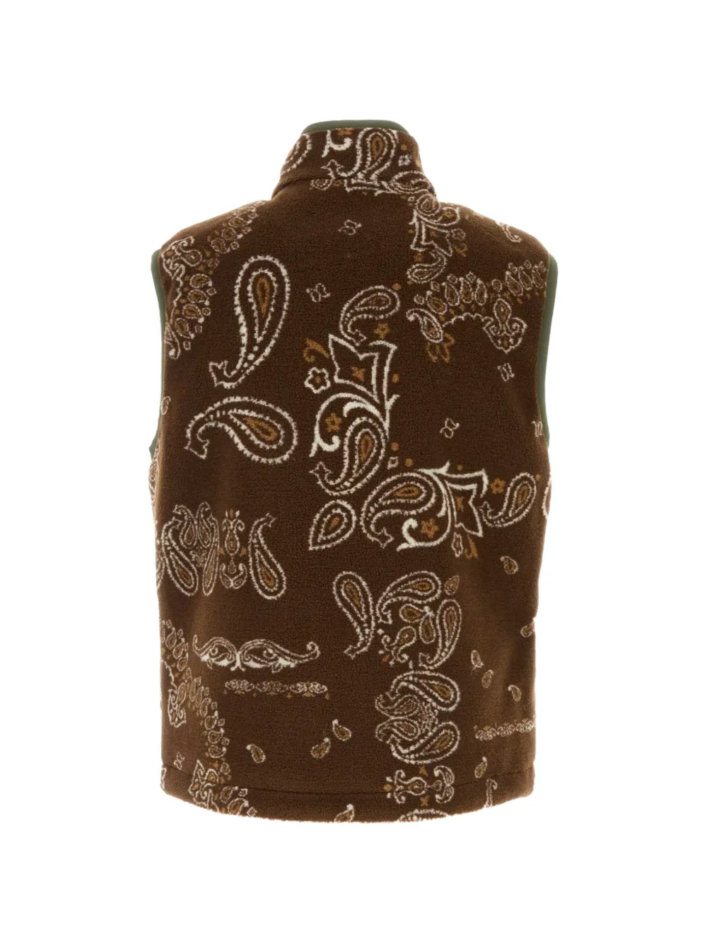 Moncler Omkeerbare bodywarmer met paisley-print Bruin