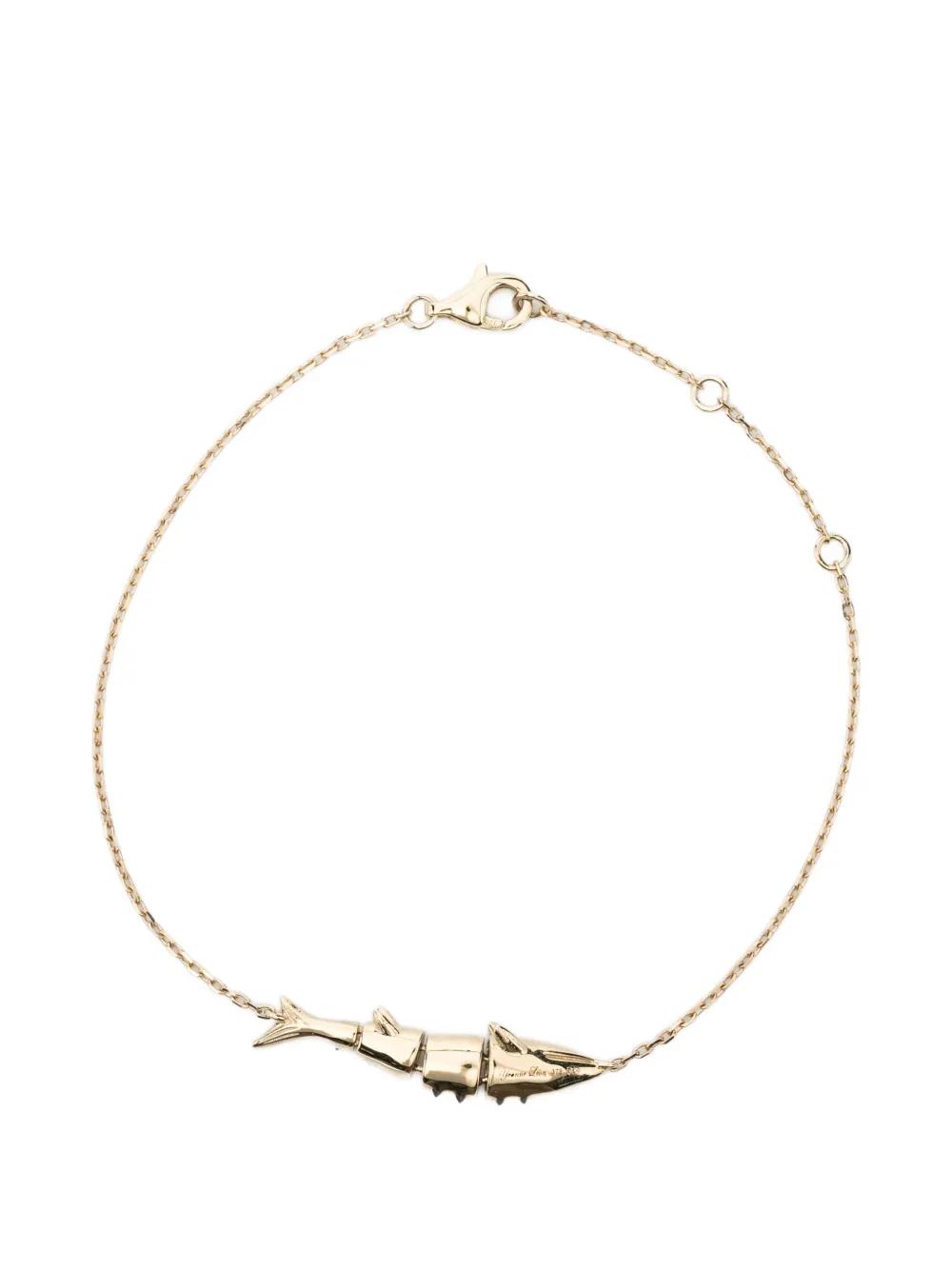 Yvonne Léon Marlin fish-pendant bracelet - Gold
