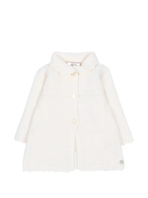 Paz Rodriguez ruffled-collar knitted coat
