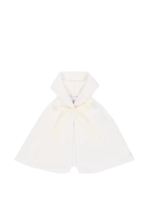 Paz Rodriguez hooded bow-detail cape