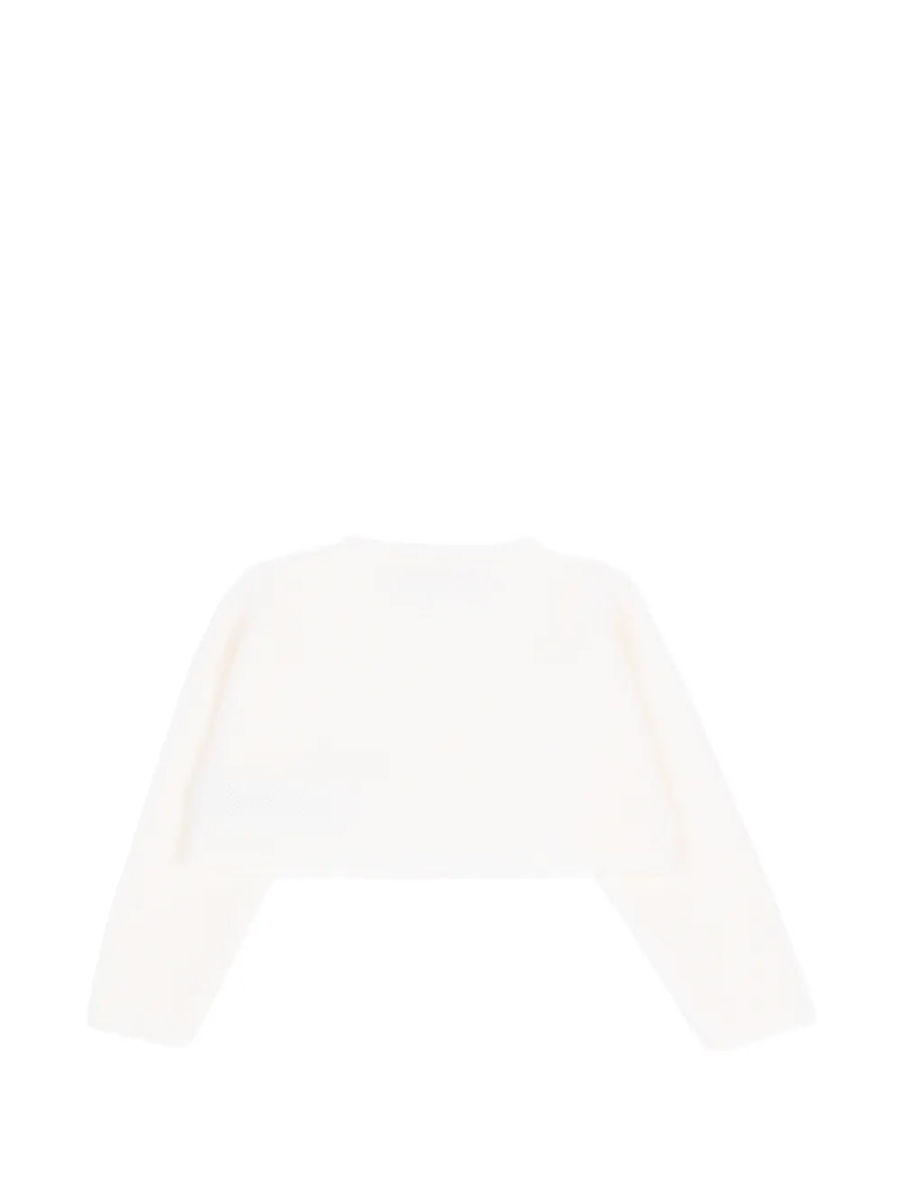 Paz Rodriguez Paz fijngebreid cropped vest met knopen Wit