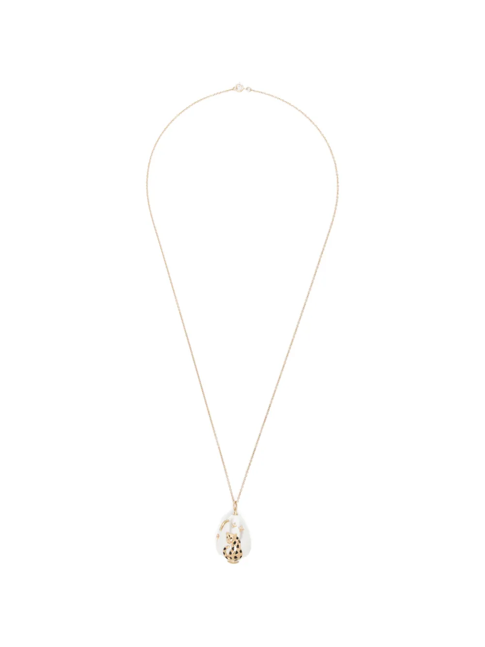 Yvonne Léon Belle de Nuit necklace - Oro
