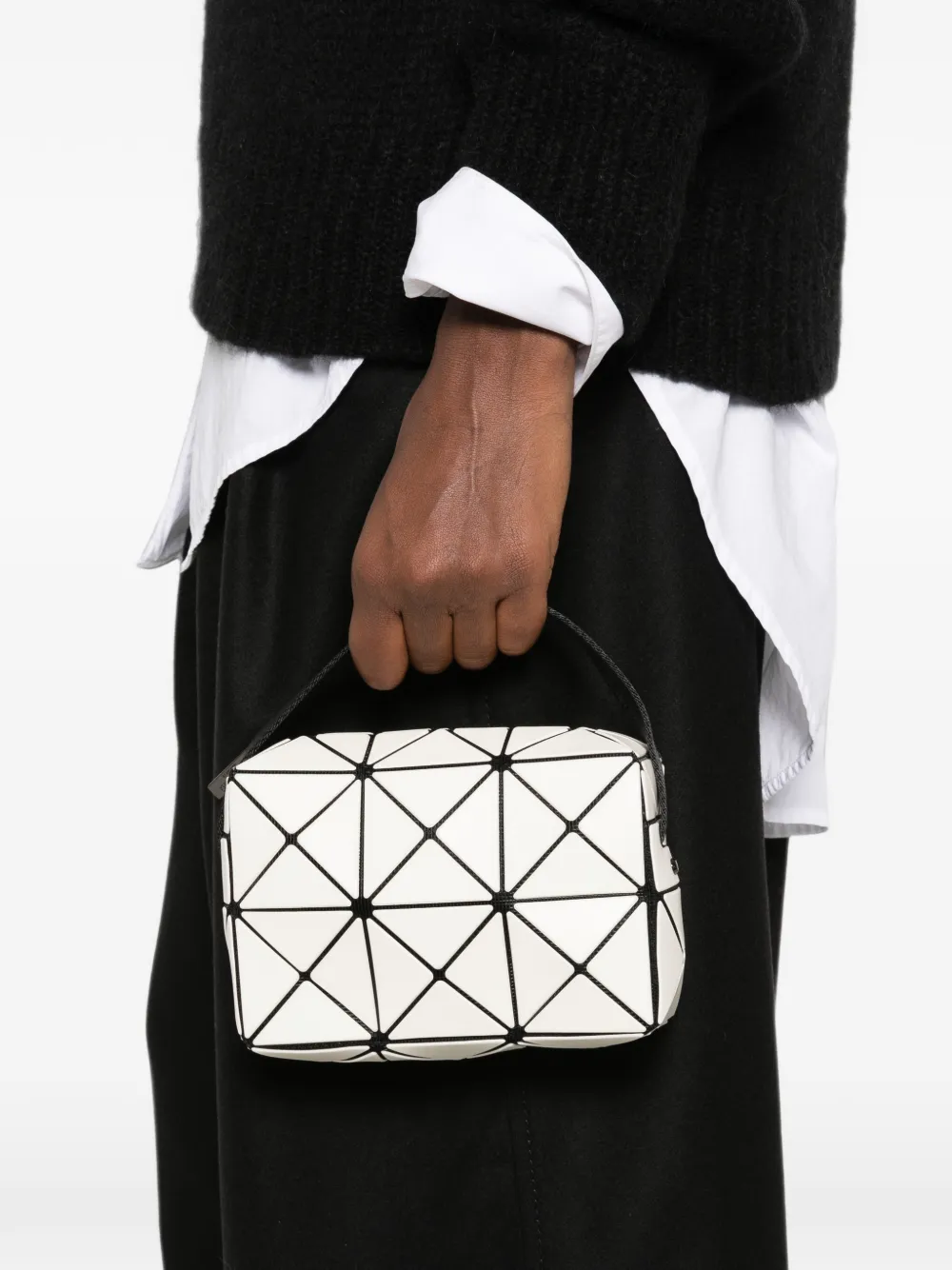 Bao Issey Miyake Cuboid mini-tas met geometrisch vlak Wit