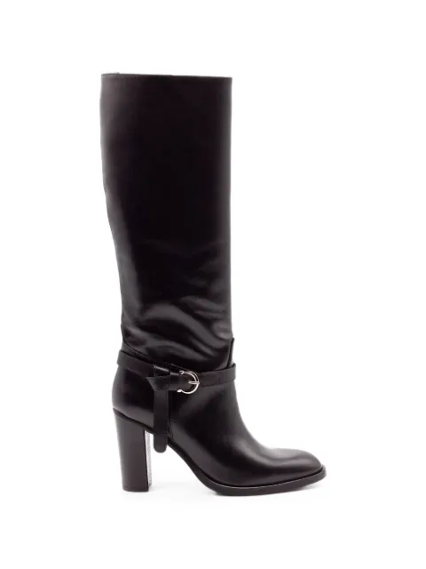 Chantal buckled knee-high boots