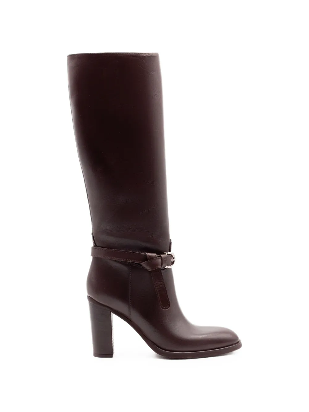 Chantal buckle-strap knee-high boots