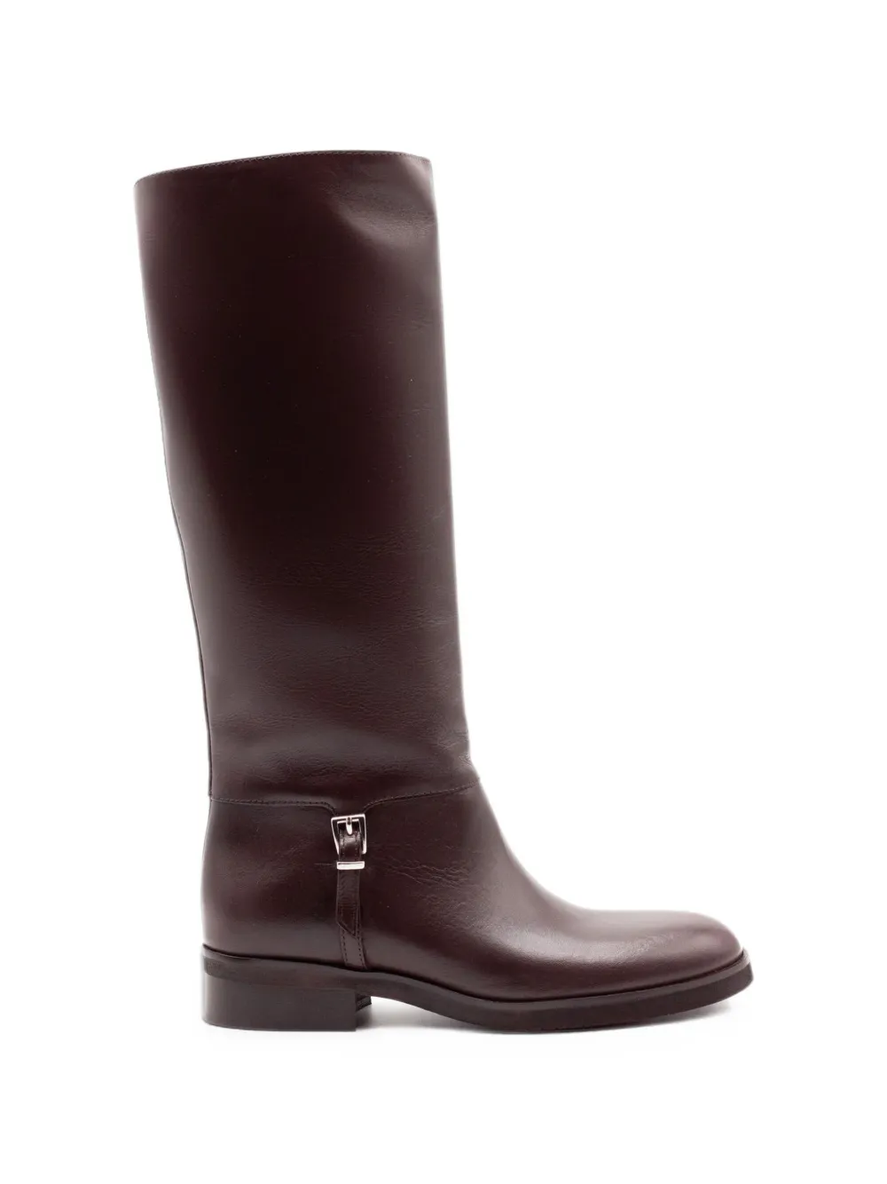 Chantal buckle-strap leather boots
