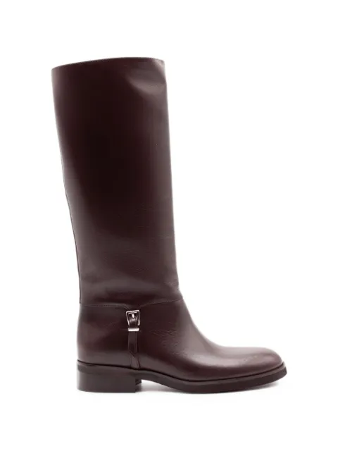 Chantal botas de piel con correa de hebilla