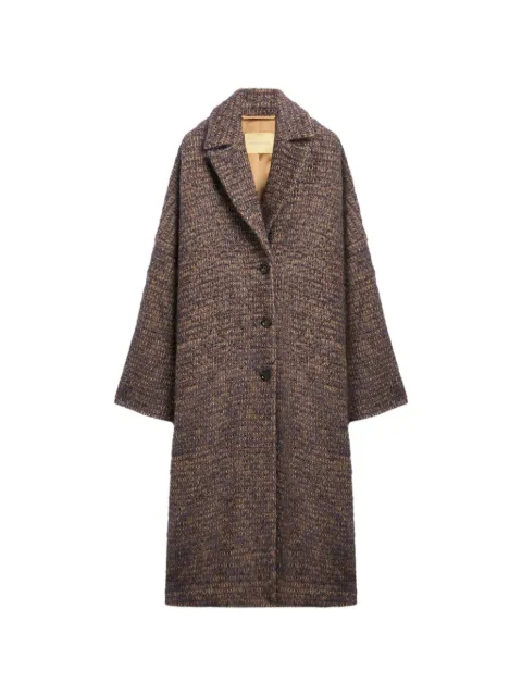MOMONÌ Danimarca chevron bouclé coat