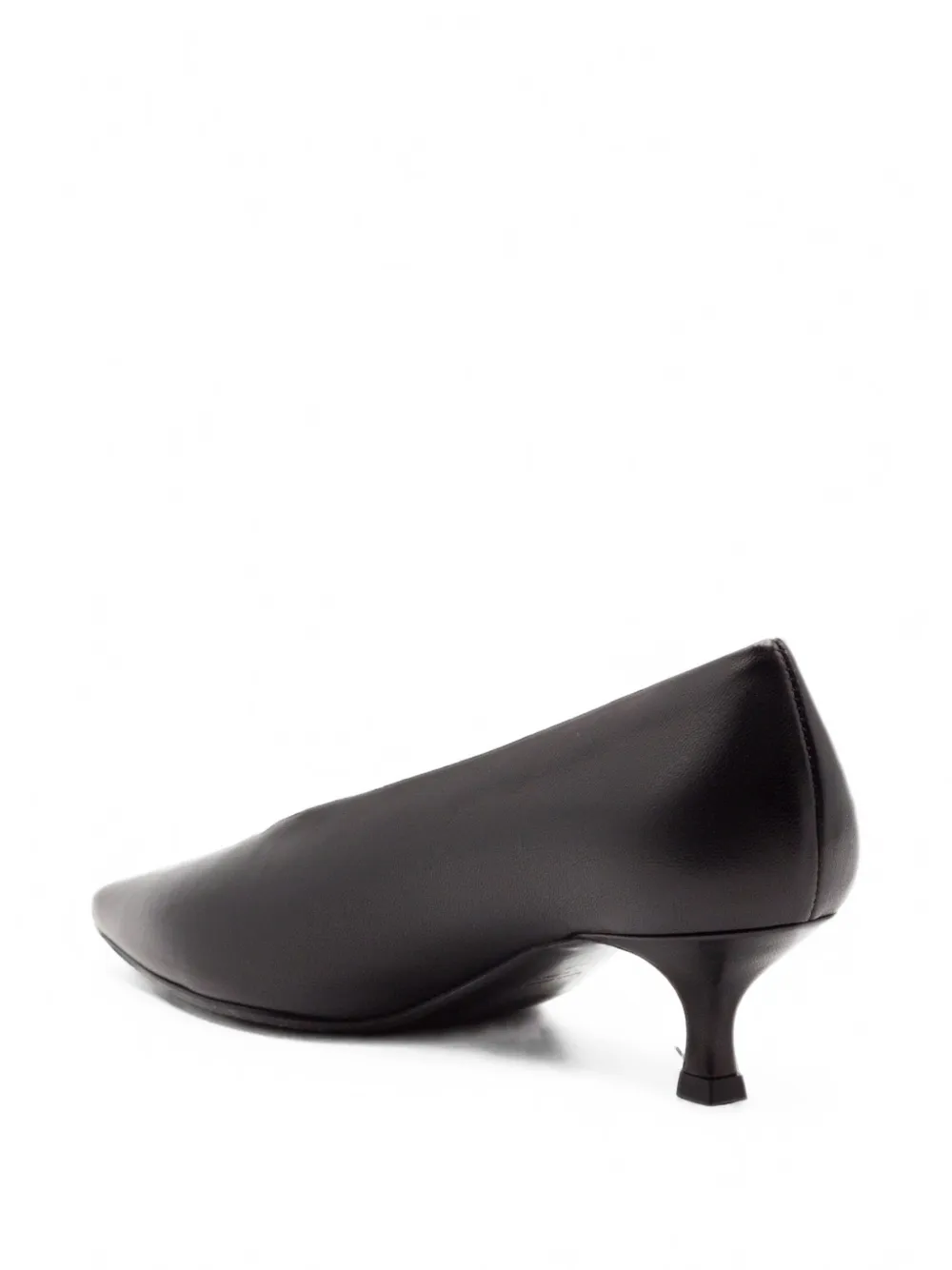 Chantal tapered-toe leather pumps Zwart