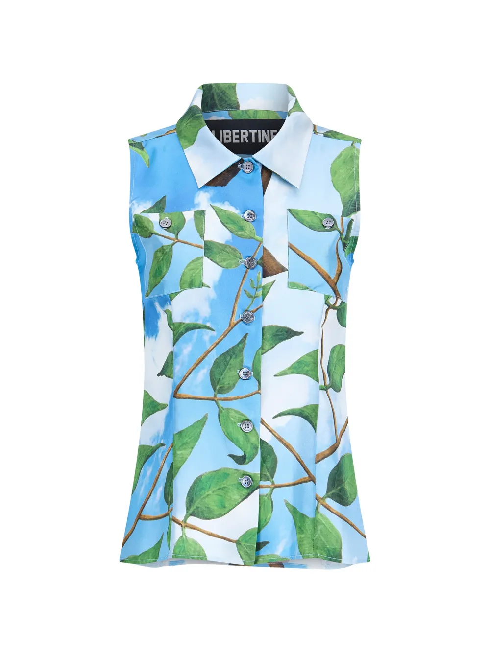 Libertine Magritte Martha sleeveless blouse - Blu