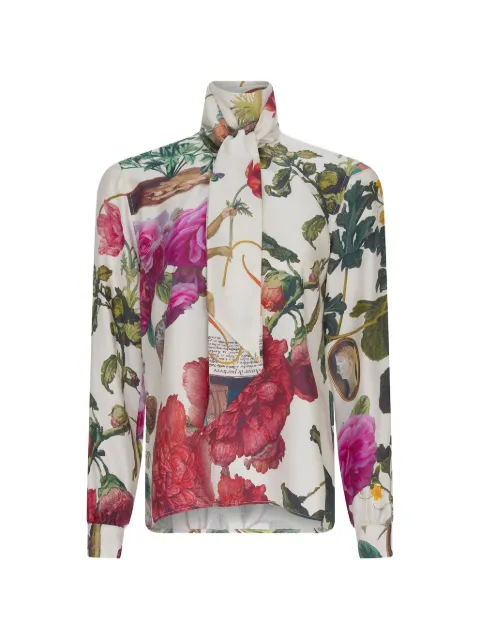 Libertine Hollyhock Slim Keith tie-neck blouse