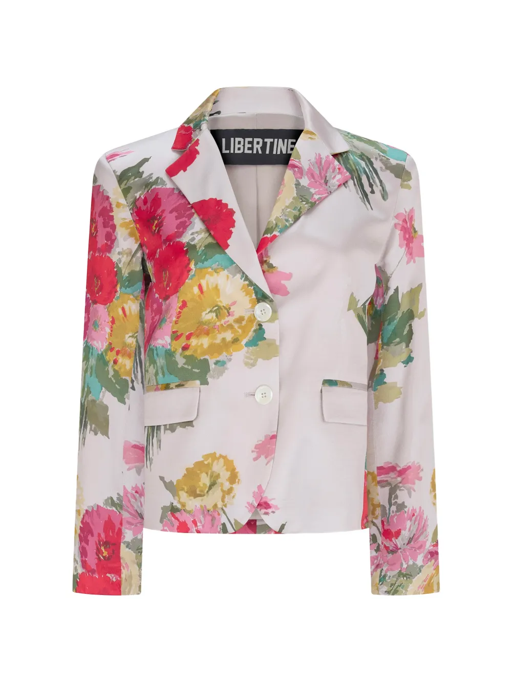 Libertine Pat Nixon floral-print silk blazer