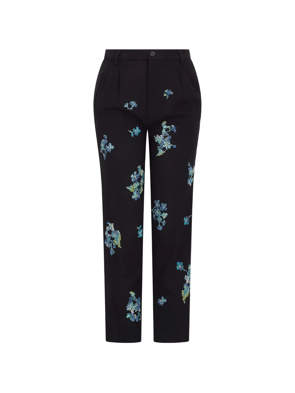 Libertine Bluebell Lane embellished wool trousers Zwart
