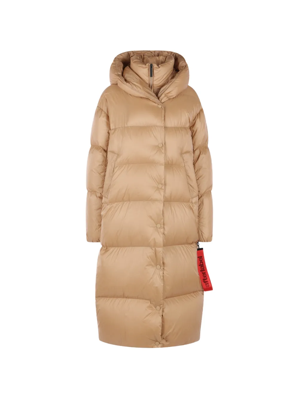 After Label Montreaux Quilted Hooded Coat In Neutral
