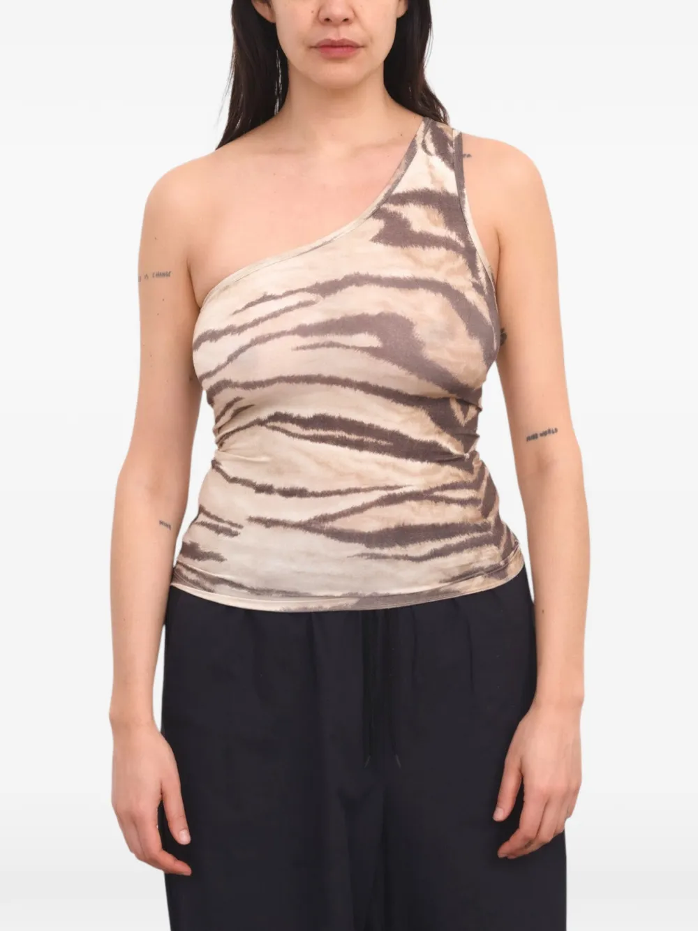 Baserange Speck asymmetrische top Beige