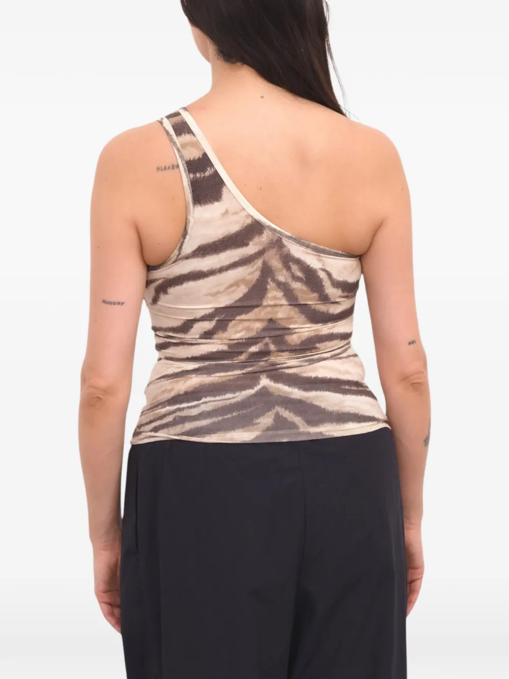 Baserange Speck asymmetrische top Beige