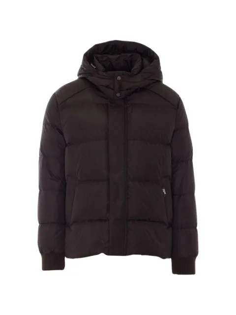 Add quilted hooded jacket
