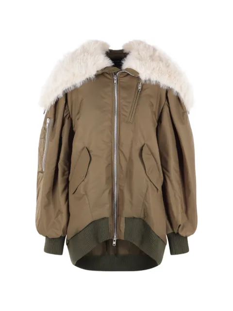 Simone Rocha faux-fur trim bomber jacket