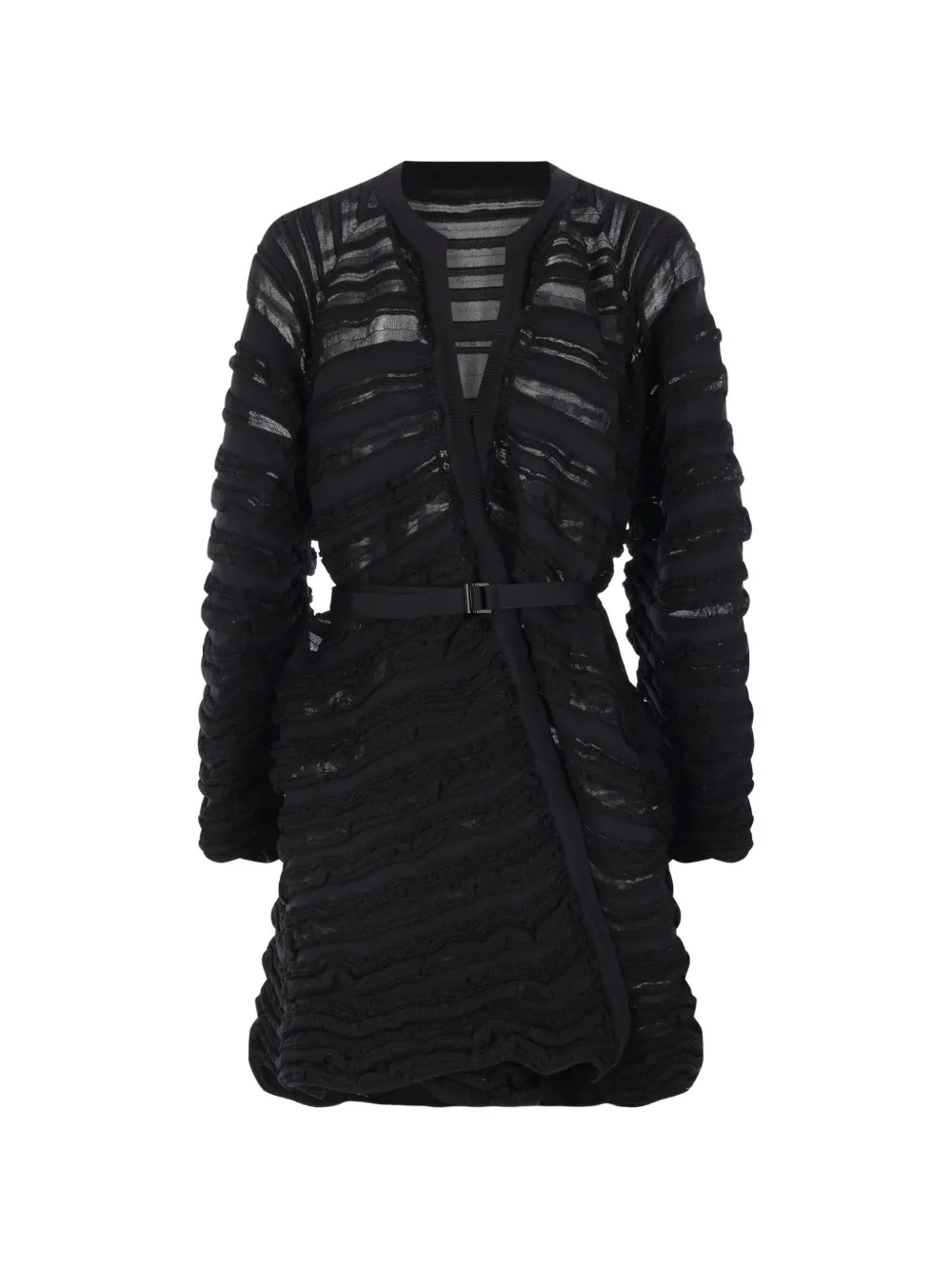 Cfcl Lurex-knit Belted Cardigan In Black