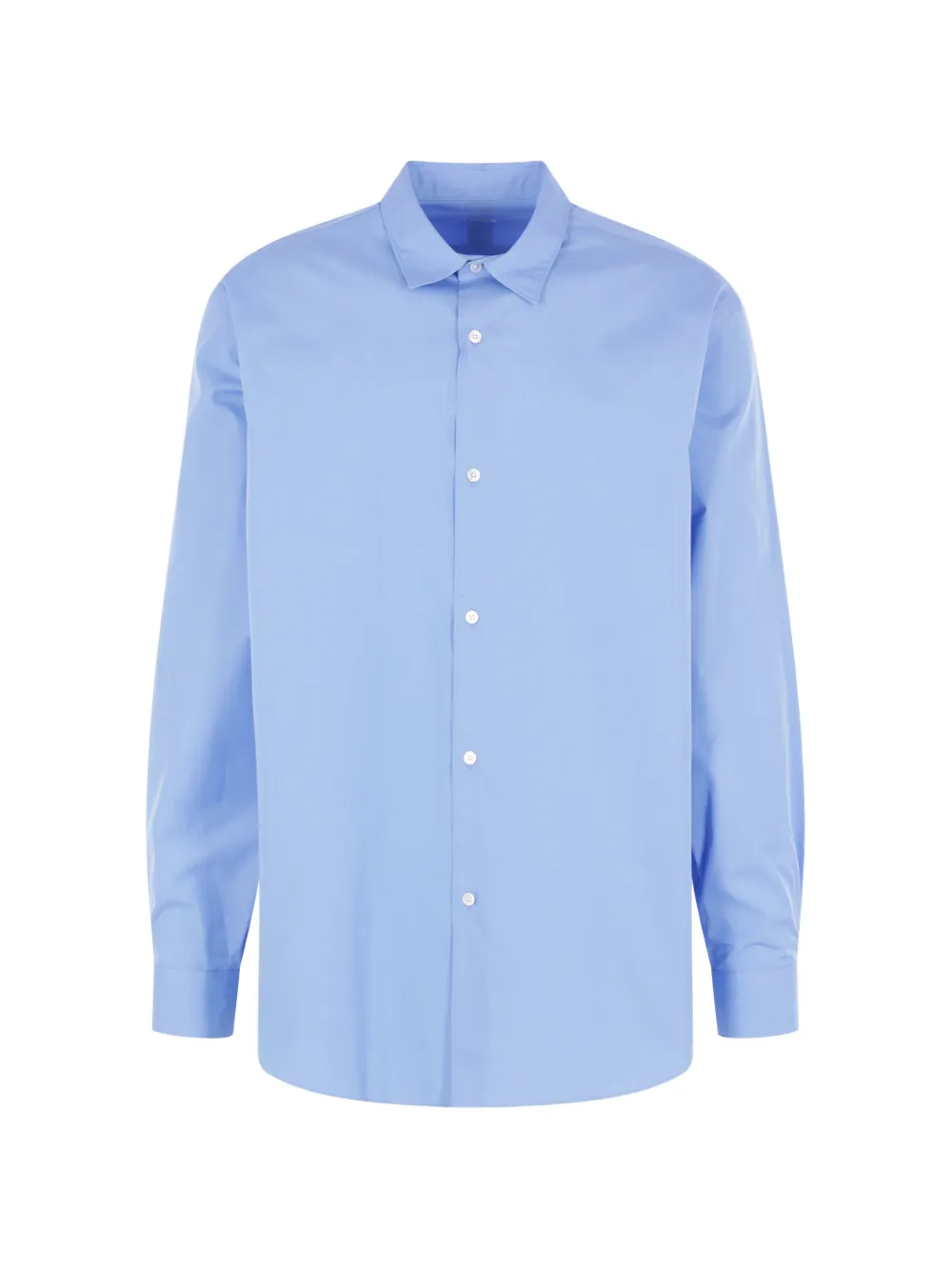 A.presse Cotton Poplin Shirt In Blue