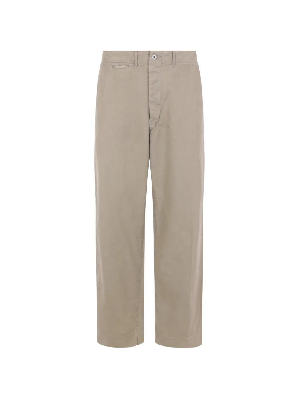 A.presse Cotton Gabardine Trousers In Neutrals