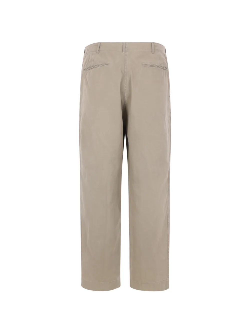 A.PRESSE Katoenen gabardine pantalon Beige
